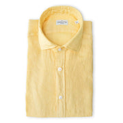 BAGUTTA / YELLOW LINEN SHIRT / BERLINO_GALW 11028.022