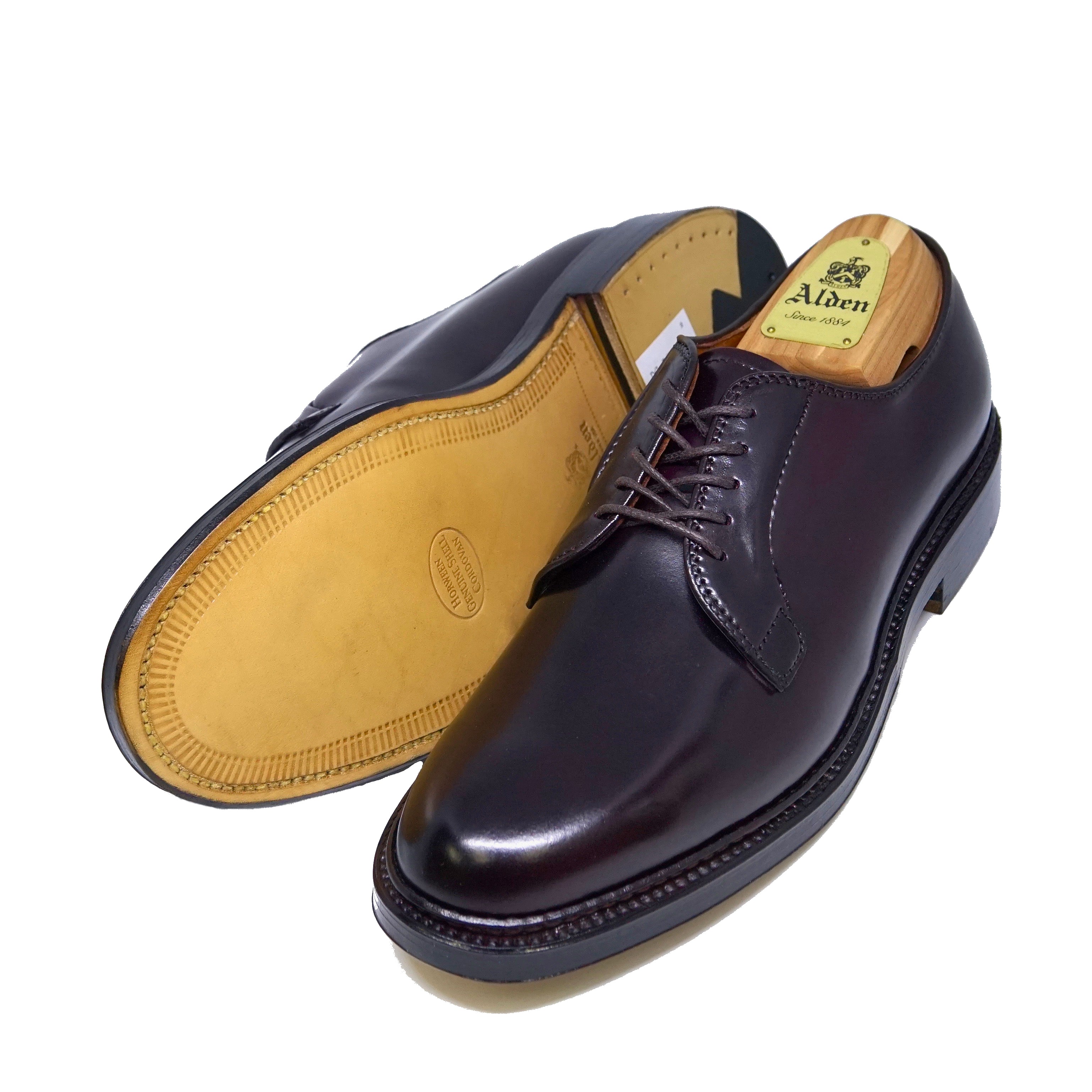 ALDEN 990 PLAIN TOE BLUCHER SHELL CORDOVAN – COLONY CLOTHING