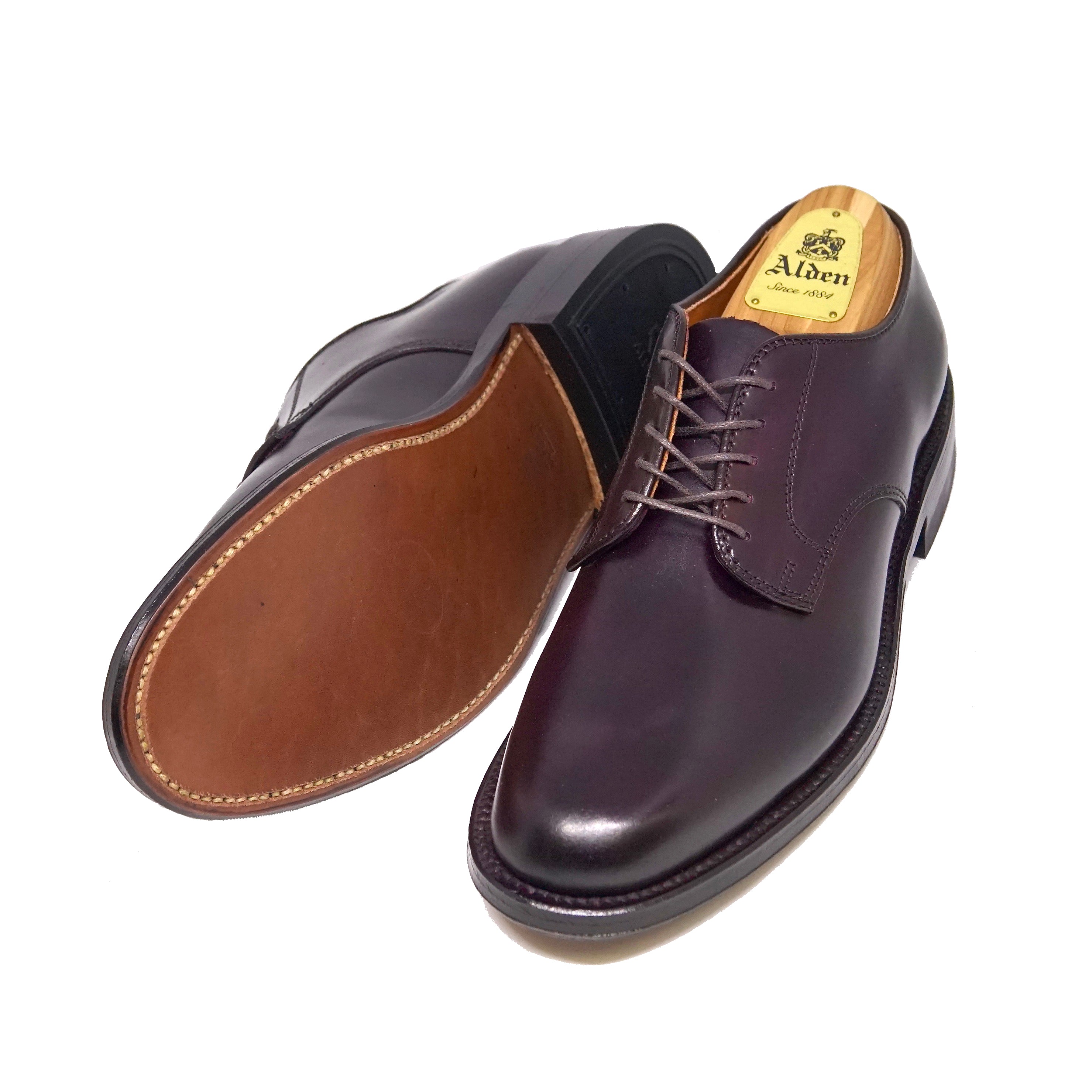 ALDEN X COLONY CLOTHING A8402F PLAIN TOE BLUCHER UNLINED VAMP