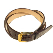 SADDLER'S BELT / BROWN CROC