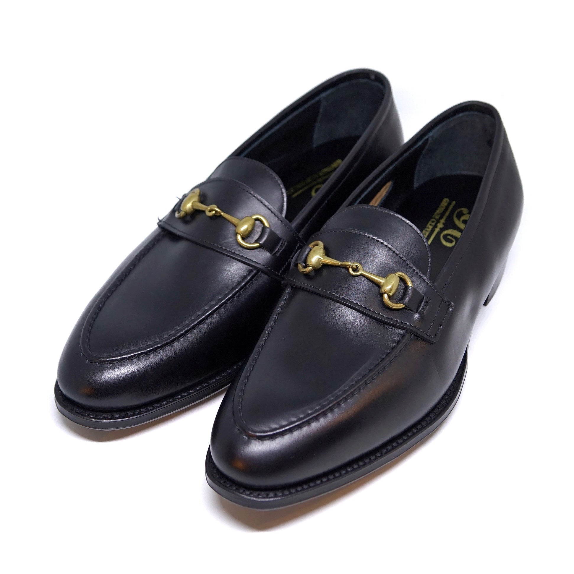 GEORGE CLEVERLEY / THE COLONY BLACK CALF LOAFERS