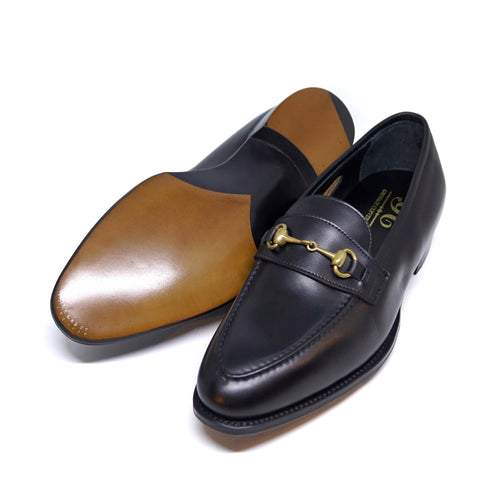 GEORGE CLEVERLEY / THE COLONY BLACK CALF LOAFERS