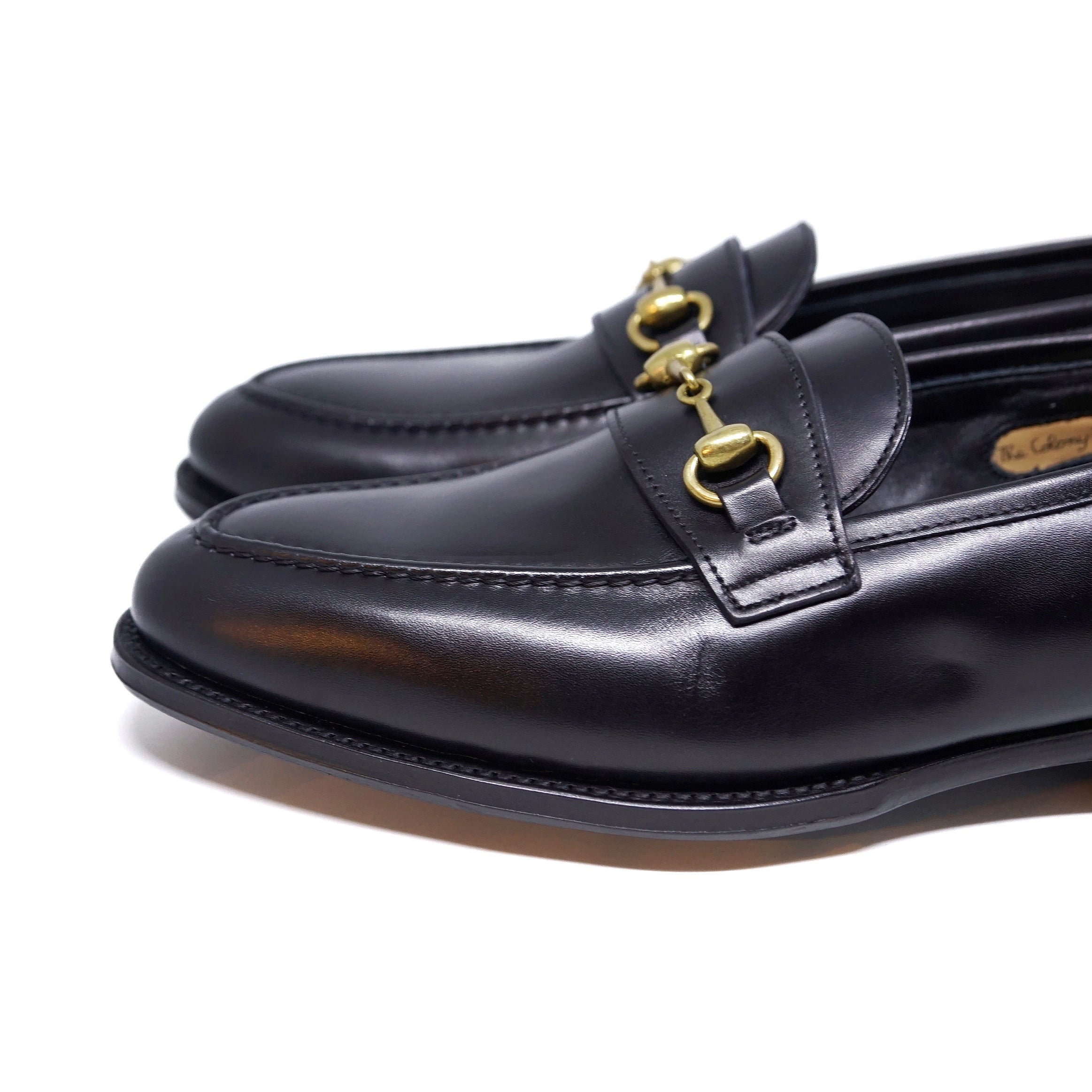 GEORGE CLEVERLEY / THE COLONY BLACK CALF LOAFERS