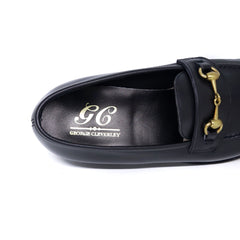 GEORGE CLEVERLEY / THE COLONY BLACK CALF LOAFERS