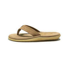 ISLAND SLIPPER TAUPE SUEDE THONG (PT203 TAUPE)