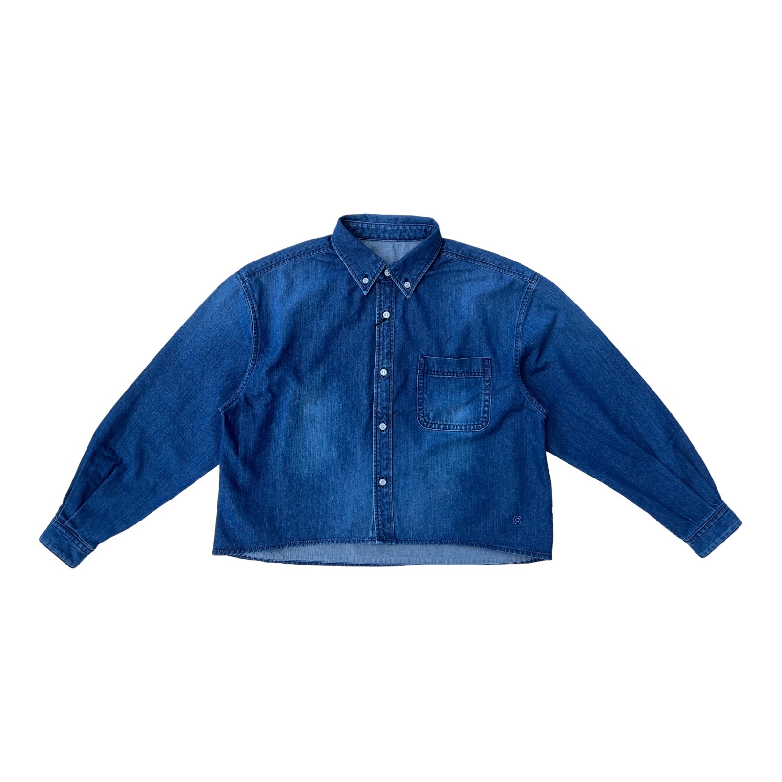 AKIKO OGAWA X COLONY CLOTHING / LADIES CROPPED DENIM SHIRT SHC-4001