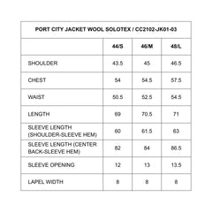 COLONY CLOTHING / PORT CITY JACKET WOOL SOLOTEX / CC2102-JK01-03