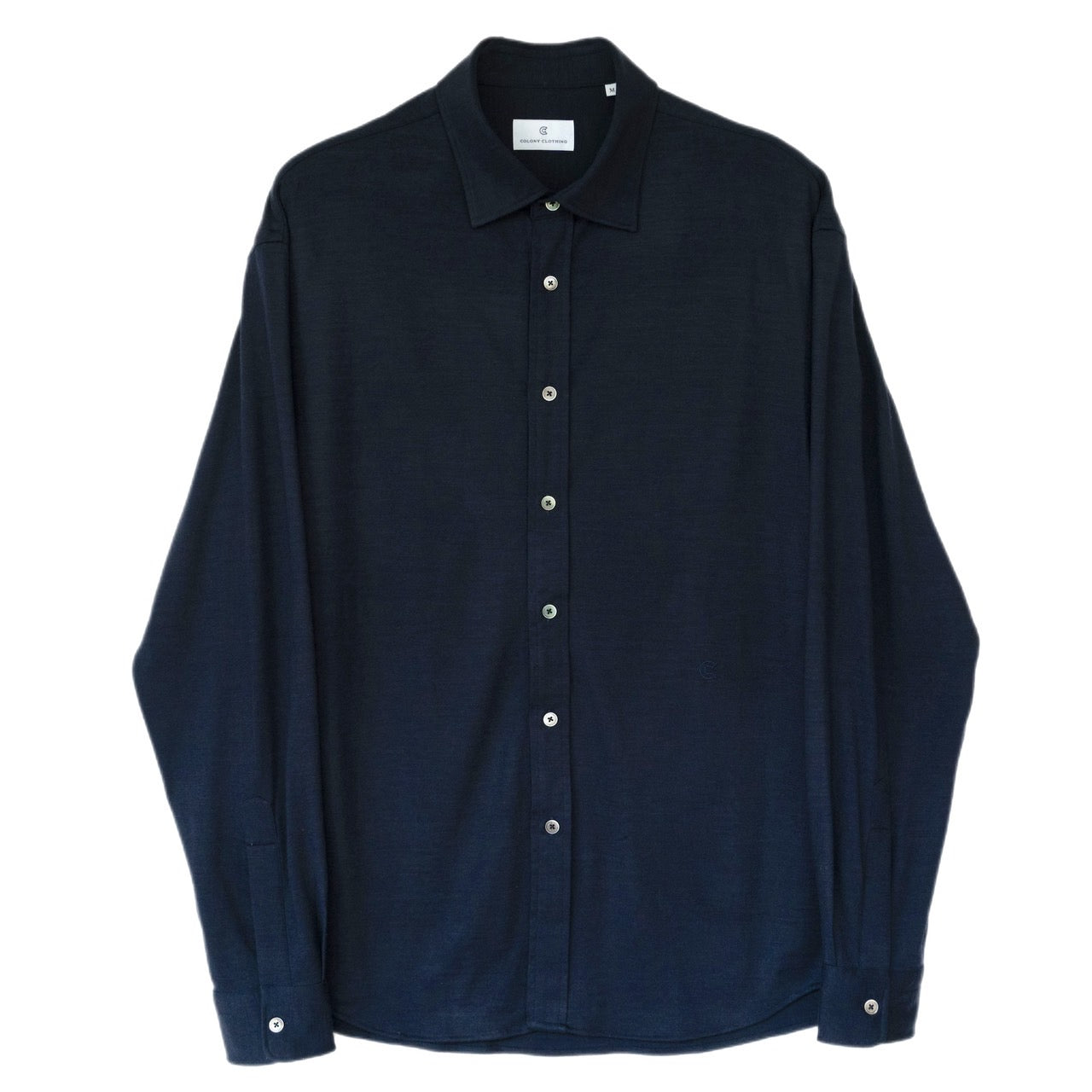 COLONY CLOTHING / WOOL JERSEY LOUNGE SHIRT / CC2202-SH02-2