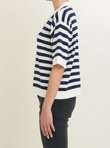 THE NEWHOUSE / IONA STRIPE PULLOVER TNH22200-32