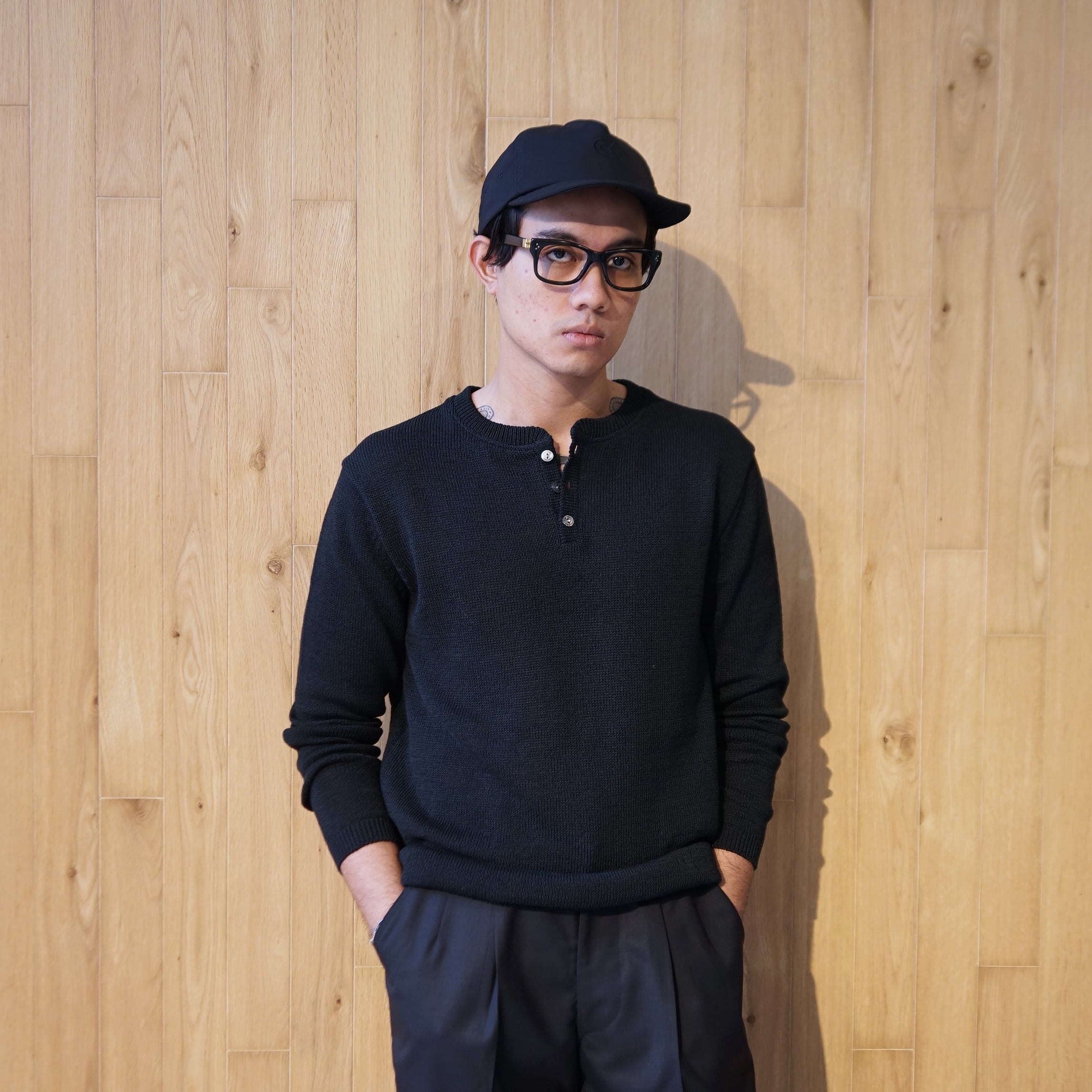 COLONY CLOTHING / HENRY NECK KNIT CC21-KN01