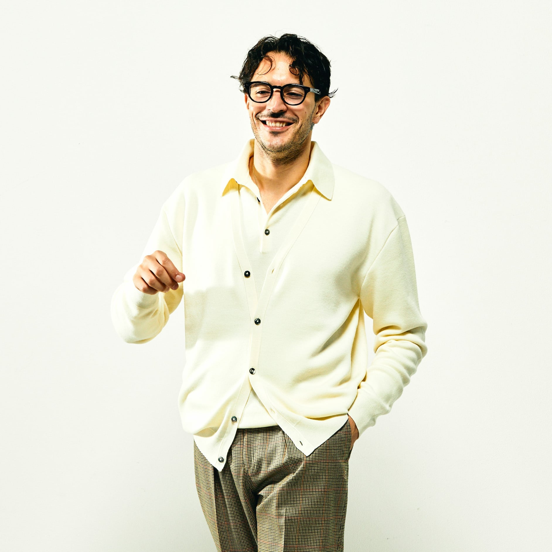 COLONY CLOTHING / MERINO WOOL CARDIGAN / CC21-2-KT02