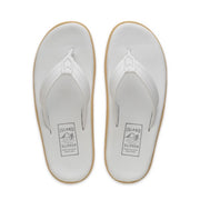ISLAND SLIPPER CLASSIC WHITE LEATHER THONG SANDALS (PT202)