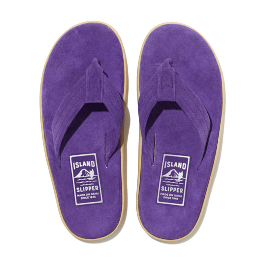ISLAND SLIPPER PURPLE SUEDE THONG (PT203 PURPLE)